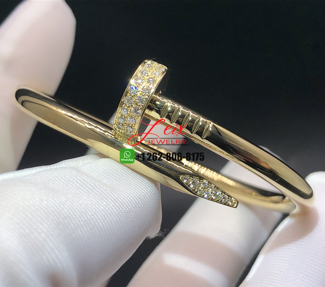 Cartier Medium Model Juste un Clou 18k Yellow Gold with Diamonds Nail Bracelet Cartier Medium Model Juste un Clou 18k Yellow Gold with Diamonds Nail Bracelet
