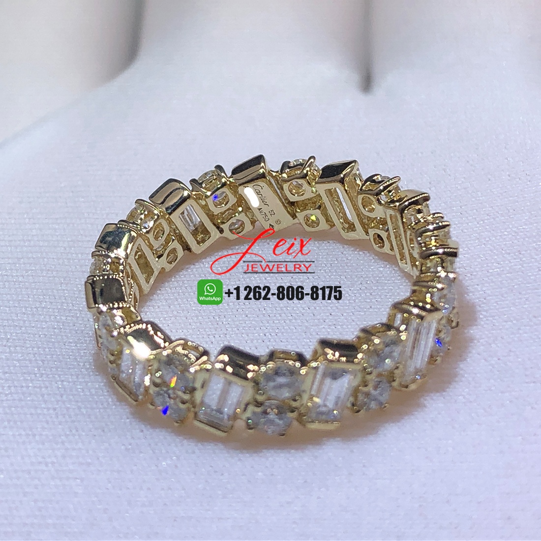 High Quality Cartier 18K Yellow Gold Diamond Reflection de Cartier Ring (2) High Quality Cartier 18K Yellow Gold Diamond Reflection de Cartier Ring