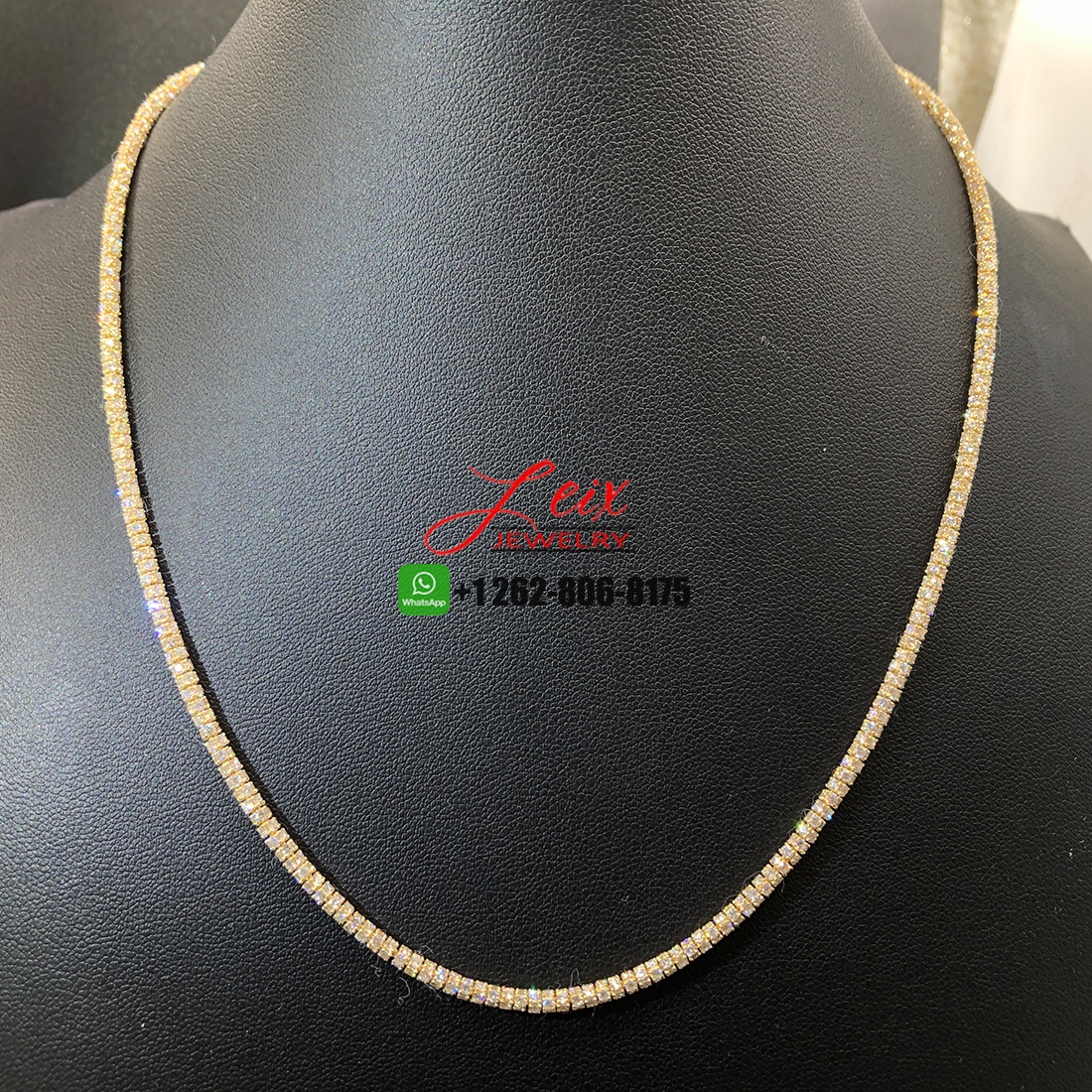 Custom Made Designer 18k Yellow Gold Diamonds Necklace Custom Made Designer 18k Yellow Gold Diamonds Necklace