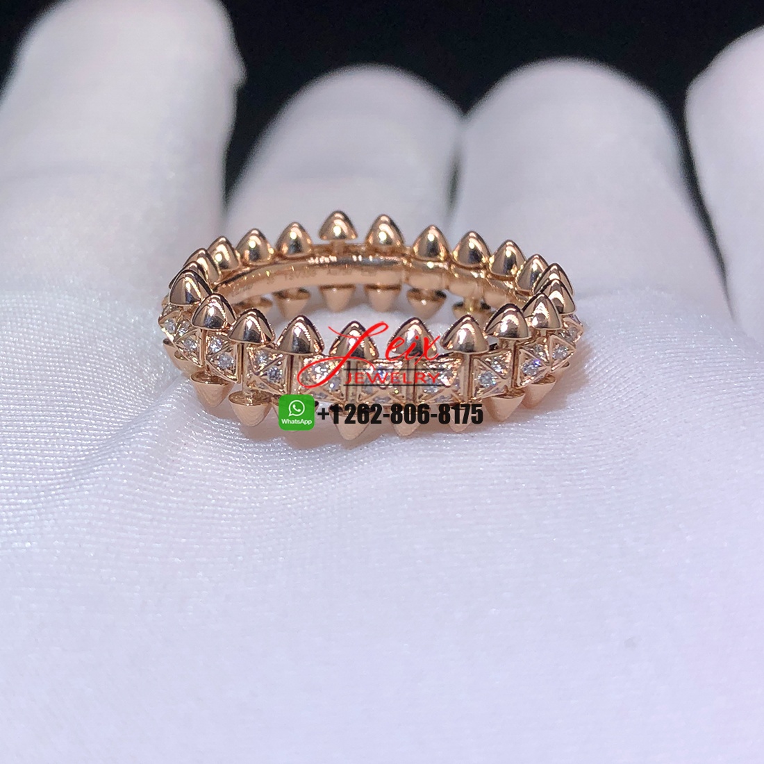Cartier Clash De Cartier Diamonds 18k Rose Gold Ring (1) Cartier Clash De Cartier Diamonds 18k Rose Gold Ring