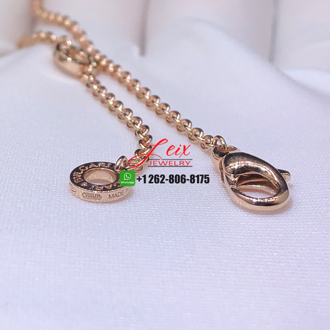 Bvlgari Pure 18K Rose Gold B.Zero1 Pendant Necklace (2) Bvlgari Pure 18K Rose Gold B.Zero1 Pendant Necklace