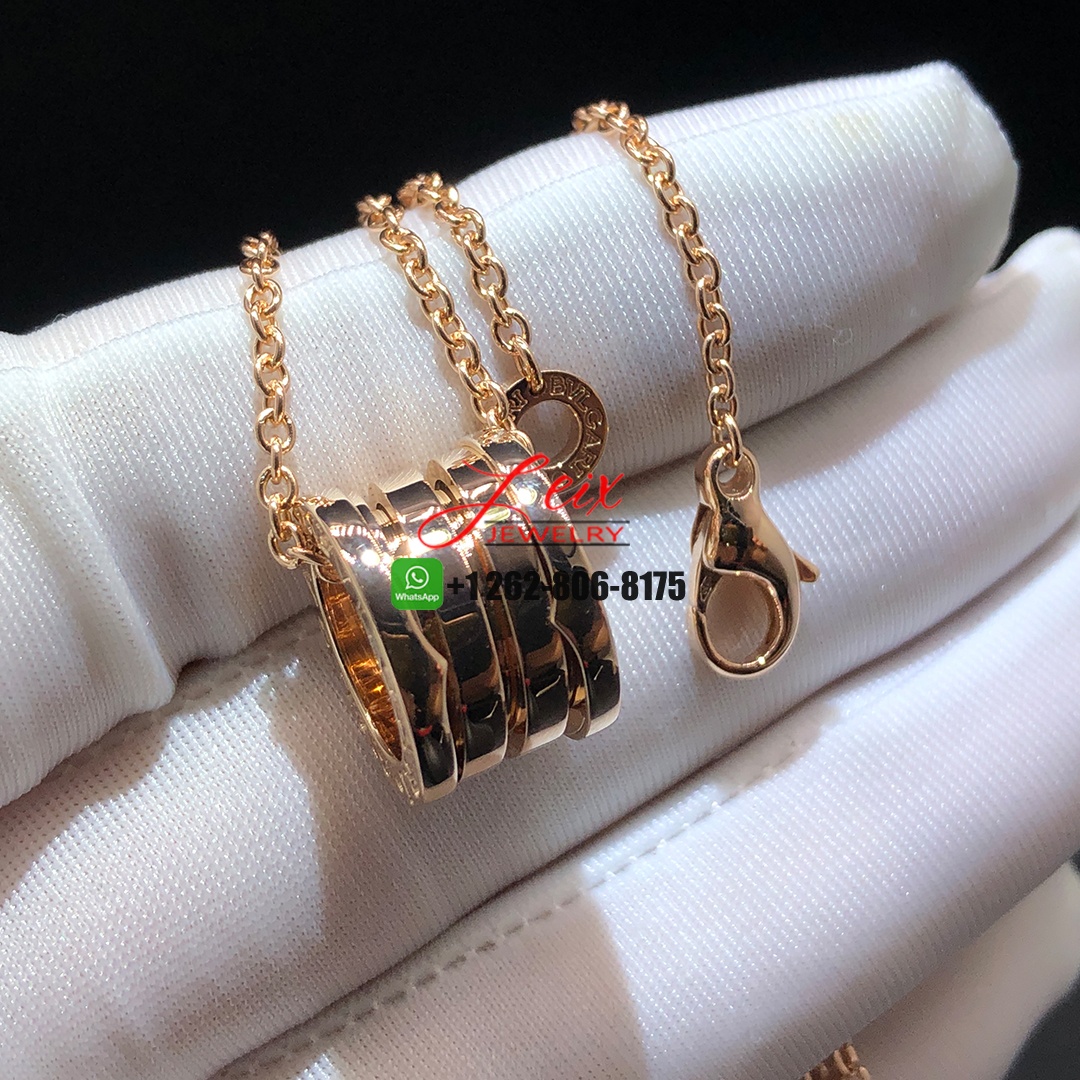 Bvlgari Pure 18K Rose Gold B.Zero1 Pendant Necklace Bvlgari Pure 18K Rose Gold B.Zero1 Pendant Necklace