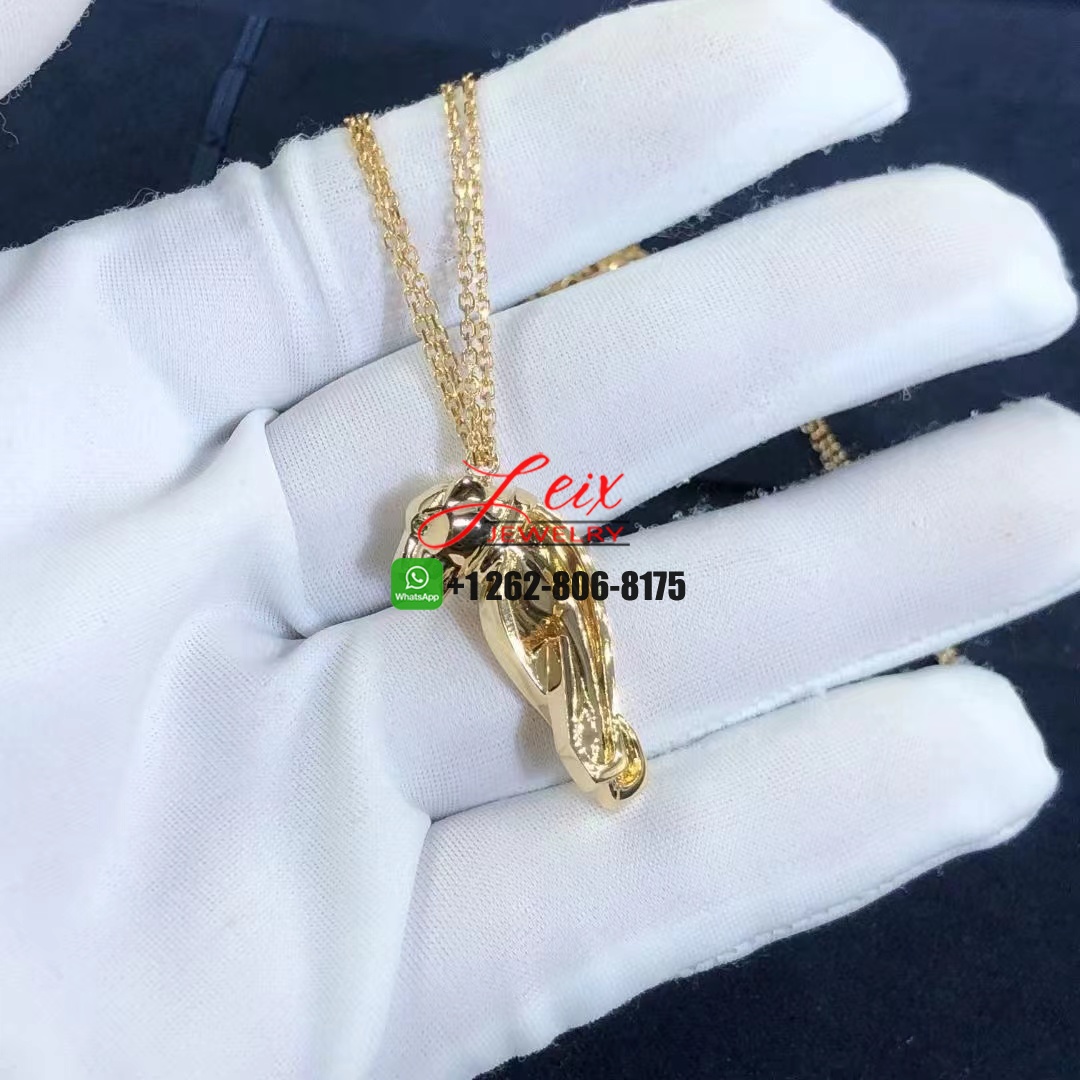 Cartier Panthere de Cartier Solid 18k Yellow Gold Pendant Necklace (2) Cartier Panthere de Cartier Solid 18k Yellow Gold Pendant Necklace