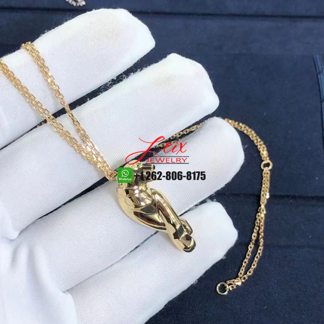 Cartier Panthere de Cartier Solid 18k Yellow Gold Pendant Necklace (3) Cartier Panthere de Cartier Solid 18k Yellow Gold Pendant Necklace