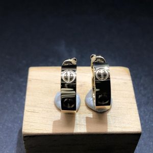 Cartier Love Solid 18k Yellow Gold 5.7MM Earrings