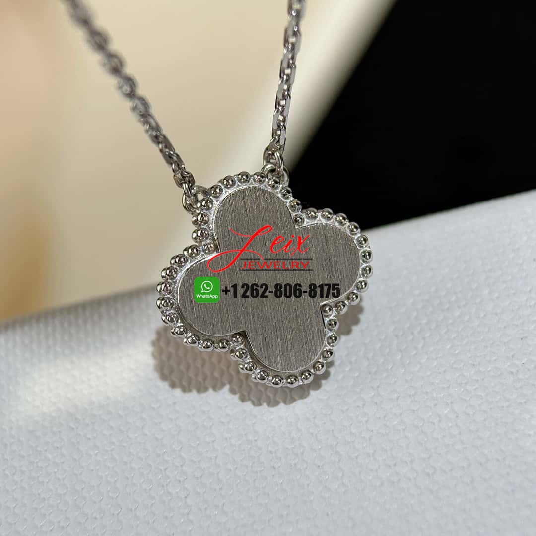 Van Cleef & Arpels Vintage Alhambra Guilloche Gold Diamond 2024 Holiday Pendant Necklace (9) Van Cleef & Arpels Vintage Alhambra Guilloche Gold Diamond 2024 Holiday Pendant Necklace