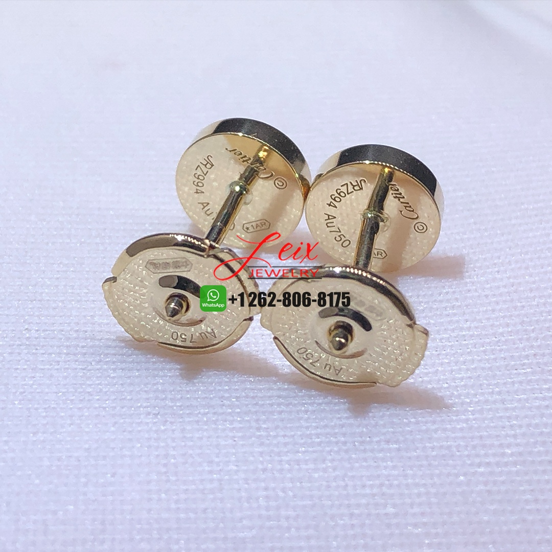 Cartier Love Stud Earrings in Pure 18k Yellow Gold (1) Cartier Love Stud Earrings in Pure 18k Yellow Gold