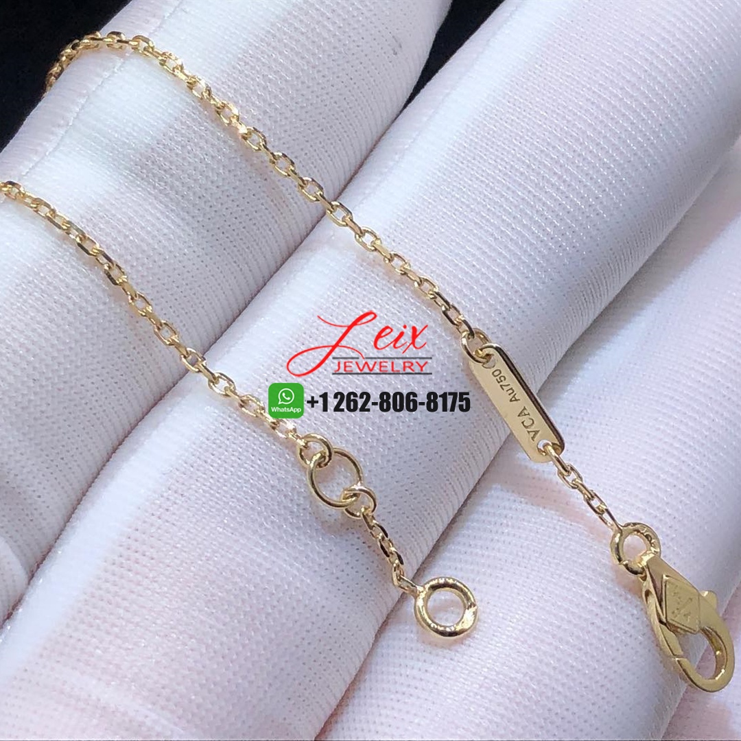 Van Cleef & Arpels Sweet Alhambra Butterfly Mother of Pearl 18K Yellow Gold Bracelet (2) Van Cleef & Arpels Sweet Alhambra Butterfly Mother of Pearl 18K Yellow Gold Bracelet