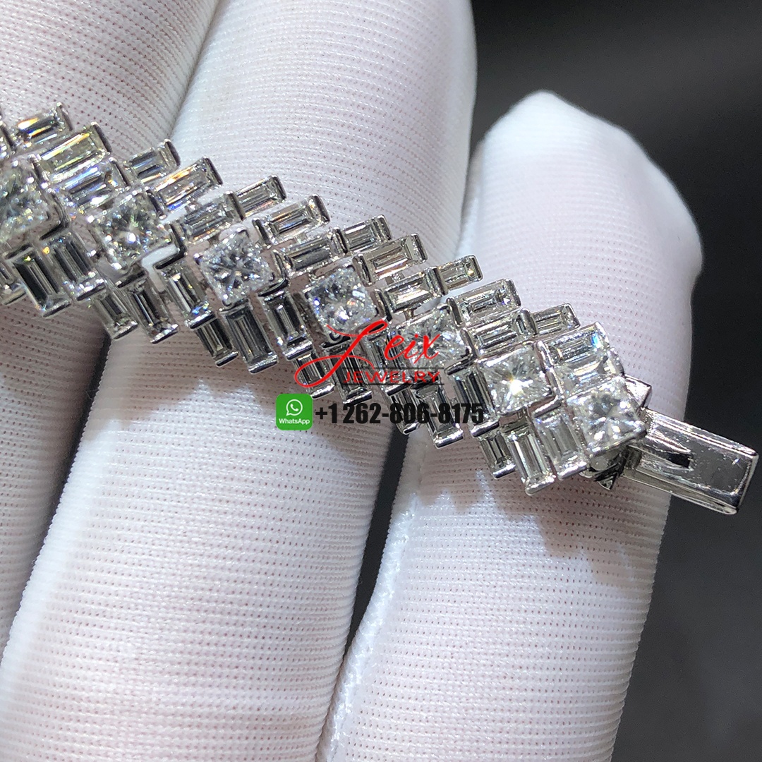 Cartier 18k White Gold Reflection de Cartier Diamond High Jewelry Bracelet (4) Cartier 18k White Gold Reflection de Cartier Diamond High Jewelry Bracelet