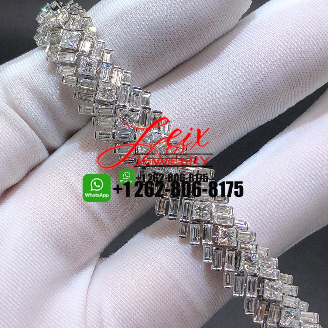 Cartier 18k White Gold Reflection de Cartier Diamond High Jewelry Bracelet Cartier 18k White Gold Reflection de Cartier Diamond High Jewelry Bracelet