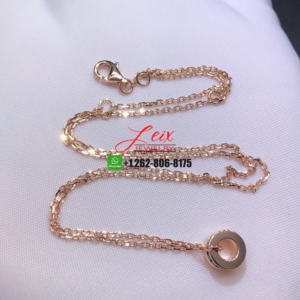 Boucheron Quatre Classique 18k Yellow & Rose Gold Brown PVD Mini Pendant Necklace (3) Boucheron Quatre Classique 18k Yellow & Rose Gold Brown PVD Mini Pendant Necklace