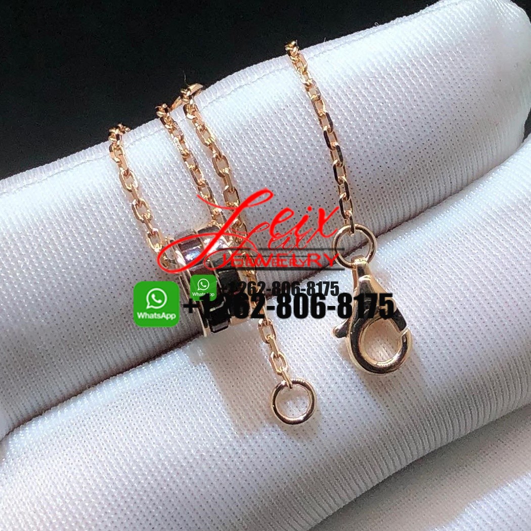 Boucheron Quatre Classique 18k Yellow & Rose Gold Brown PVD Mini Pendant Necklace Boucheron Quatre Classique 18k Yellow & Rose Gold Brown PVD Mini Pendant Necklace