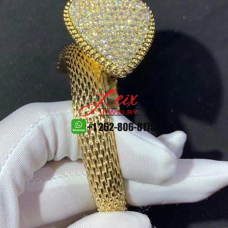 Boucheron Serpent Bohème 18k Yellow Gold 7.67ct Diamond Bangle Bracelet (1) Boucheron Serpent Bohème 18k Yellow Gold 7.67ct Diamond Bangle Bracelet
