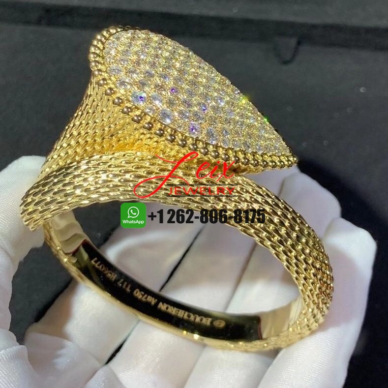 Boucheron Serpent Bohème 18k Yellow Gold 7.67ct Diamond Bangle Bracelet (3) Boucheron Serpent Bohème 18k Yellow Gold 7.67ct Diamond Bangle Bracelet