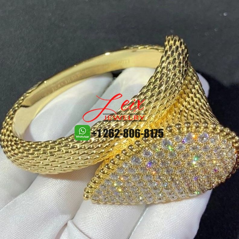 Boucheron Serpent Bohème 18k Yellow Gold 7.67ct Diamond Bangle Bracelet (4) Boucheron Serpent Bohème 18k Yellow Gold 7.67ct Diamond Bangle Bracelet