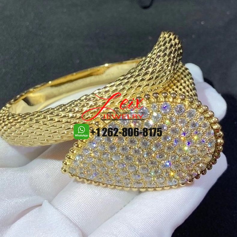 Boucheron Serpent Bohème 18k Yellow Gold 7.67ct Diamond Bangle Bracelet (5) Boucheron Serpent Bohème 18k Yellow Gold 7.67ct Diamond Bangle Bracelet