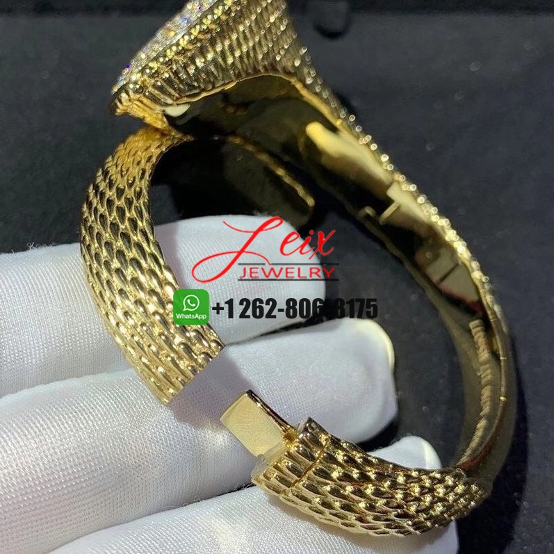 Boucheron Serpent Bohème 18k Yellow Gold 7.67ct Diamond Bangle Bracelet (6) Boucheron Serpent Bohème 18k Yellow Gold 7.67ct Diamond Bangle Bracelet