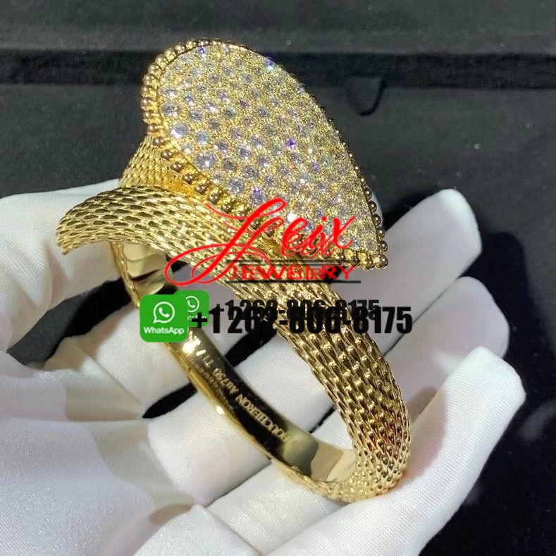 Boucheron Serpent Bohème 18k Yellow Gold 7.67ct Diamond Bangle Bracelet Boucheron Serpent Bohème 18k Yellow Gold 7.67ct Diamond Bangle Bracelet