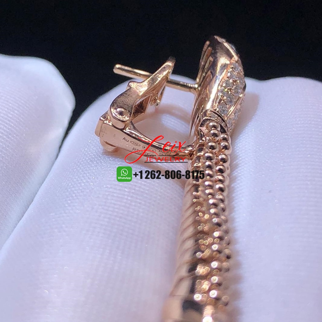 Bvlgari Serpenti 18k Rose Gold Diamond Onyx Drop Snake Earrings (4) Bvlgari Serpenti 18k Rose Gold Diamond Onyx Drop Snake Earrings