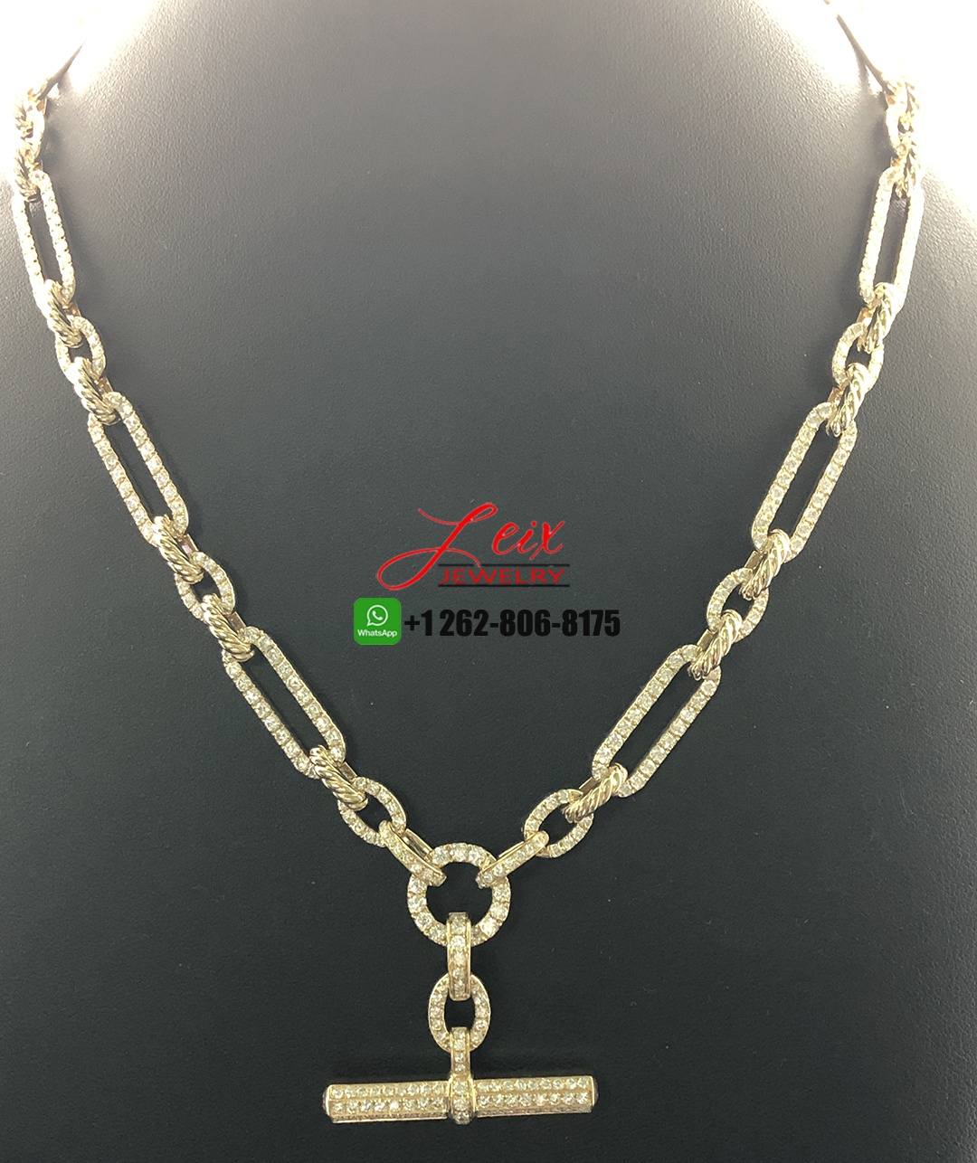 David Yurman 18k Yellow Gold Pave Diamond Lexington Chain Toggle Pendant Necklace (1) David Yurman 18k Yellow Gold Pave Diamond Lexington Chain Toggle Pendant Necklace