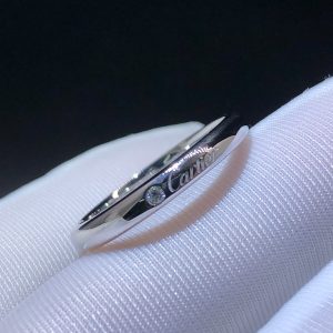 Cartier Platinum 1 Diamond C de Cartier Wedding 3mm Band Ring