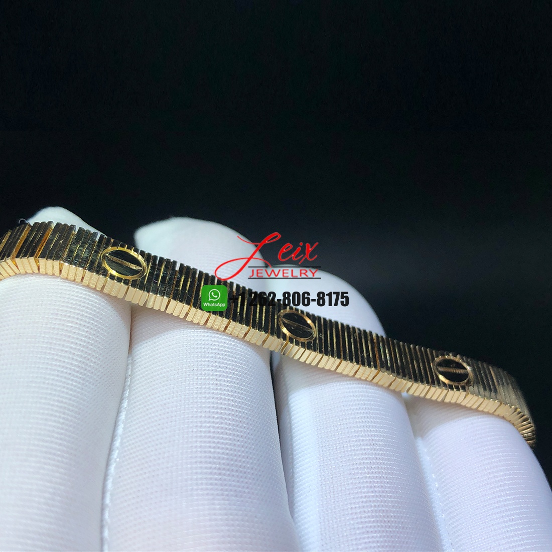 Cartier LOVE Unlimited Flexible Bracelet 18k Yellow Gold Customized (3)