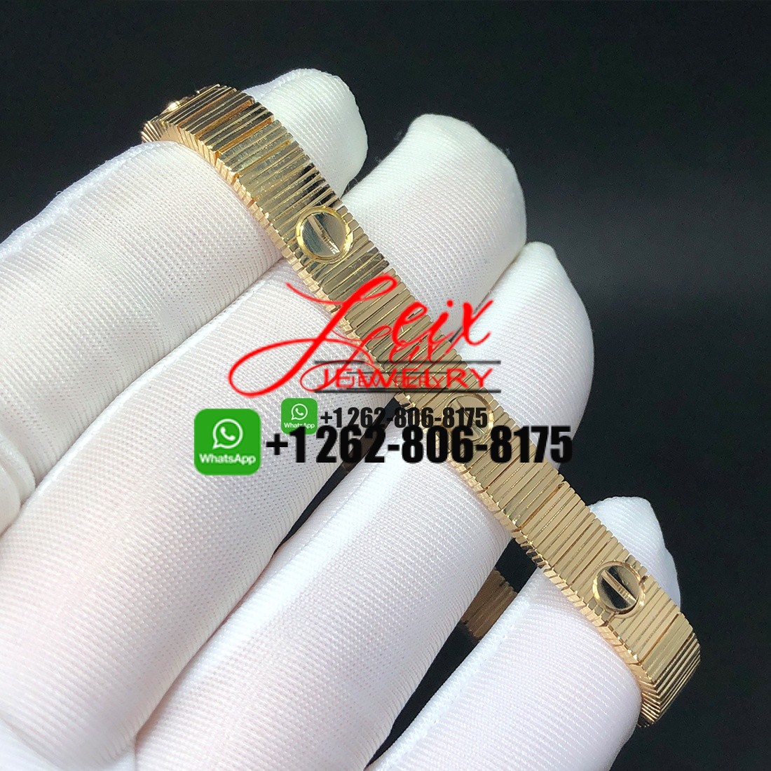 Cartier LOVE Unlimited Flexible Bracelet 18k Yellow Gold Customized