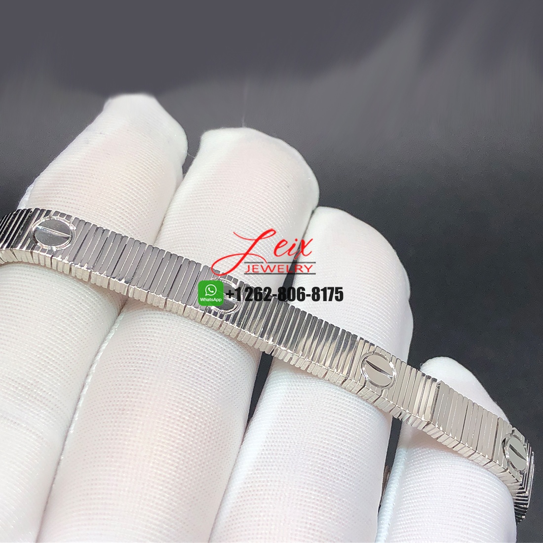 Cartier Pure 18k White Gold LOVE Unlimited Flexible Bracelet (1)