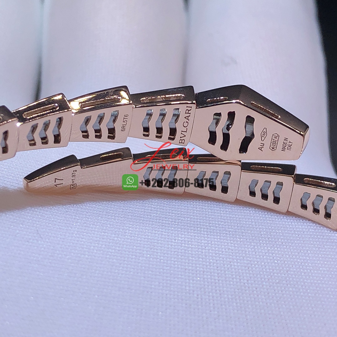 Bvlgari 18k Rose Gold Serpenti Viper Bracelet with Rubies - Chinese New Year Special Edition (3)