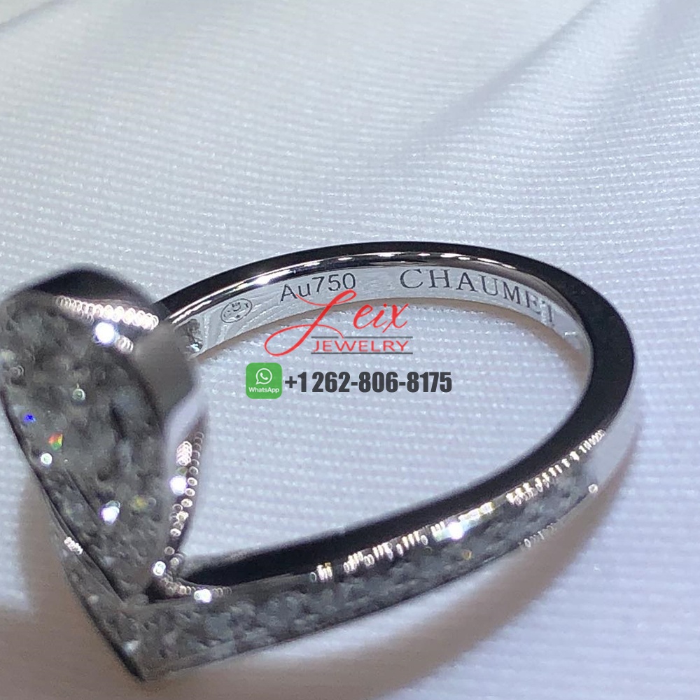 Chaumet Joséphine Aigrette Pavé Diamond Ring in 18k White Gold (4)