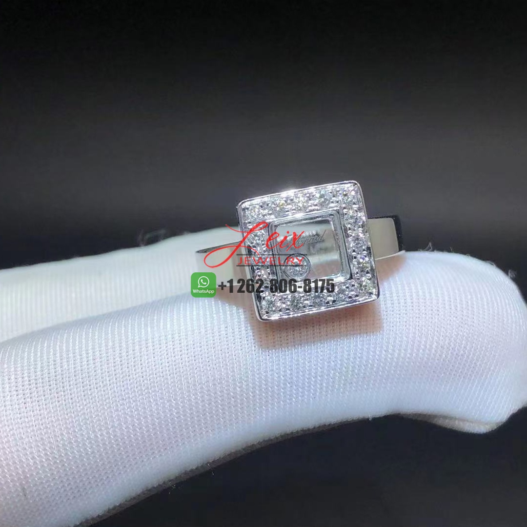 Chopard Happy Diamond 18K White Gold Ring