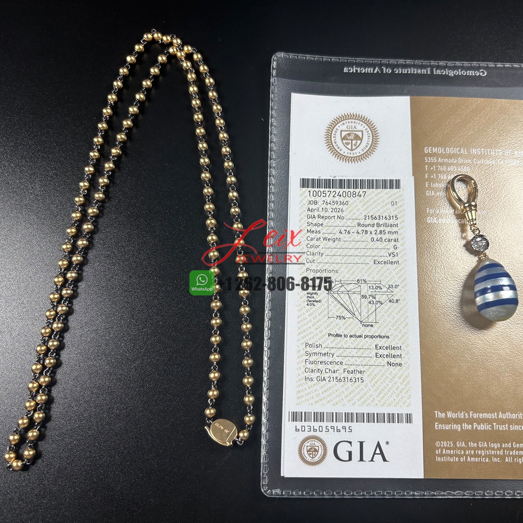Jessica McCormack 3mm Micro Ball n Chain 18K Blackened Platinum & 18k Yellow Gold 21 Inches Necklace (2)