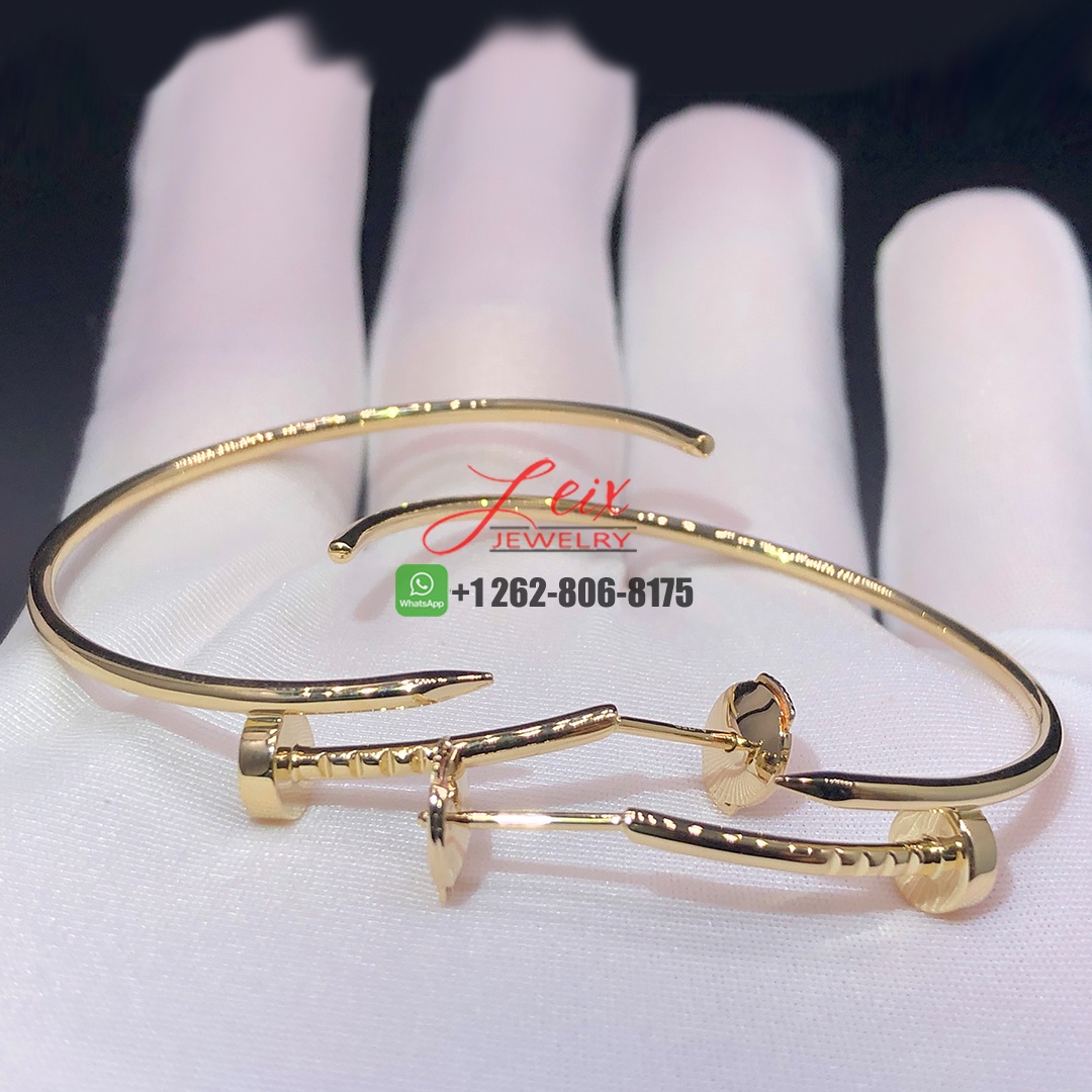 Cartier 18k Yellow Gold Juste un Clou Large Hoop Earrings (1)