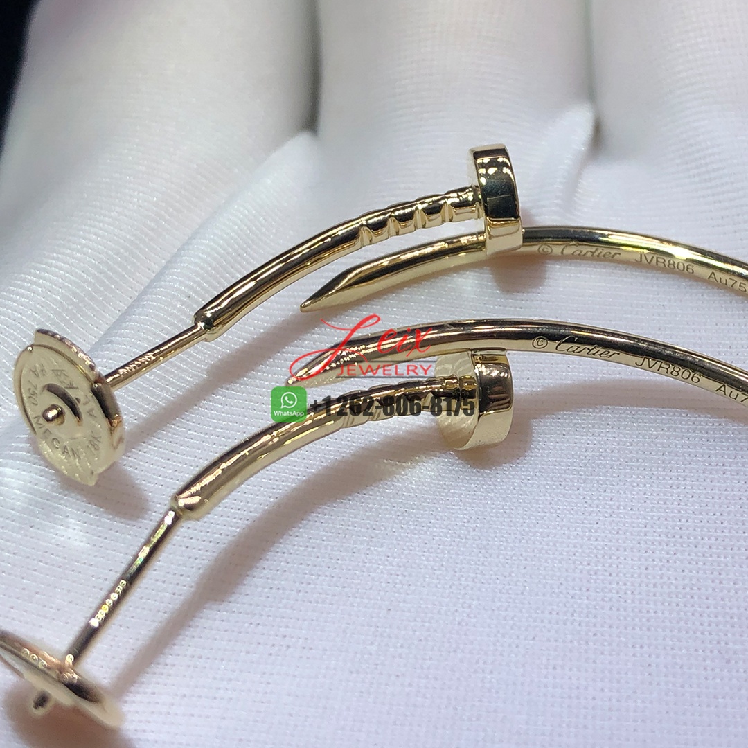 Cartier 18k Yellow Gold Juste un Clou Large Hoop Earrings (4)