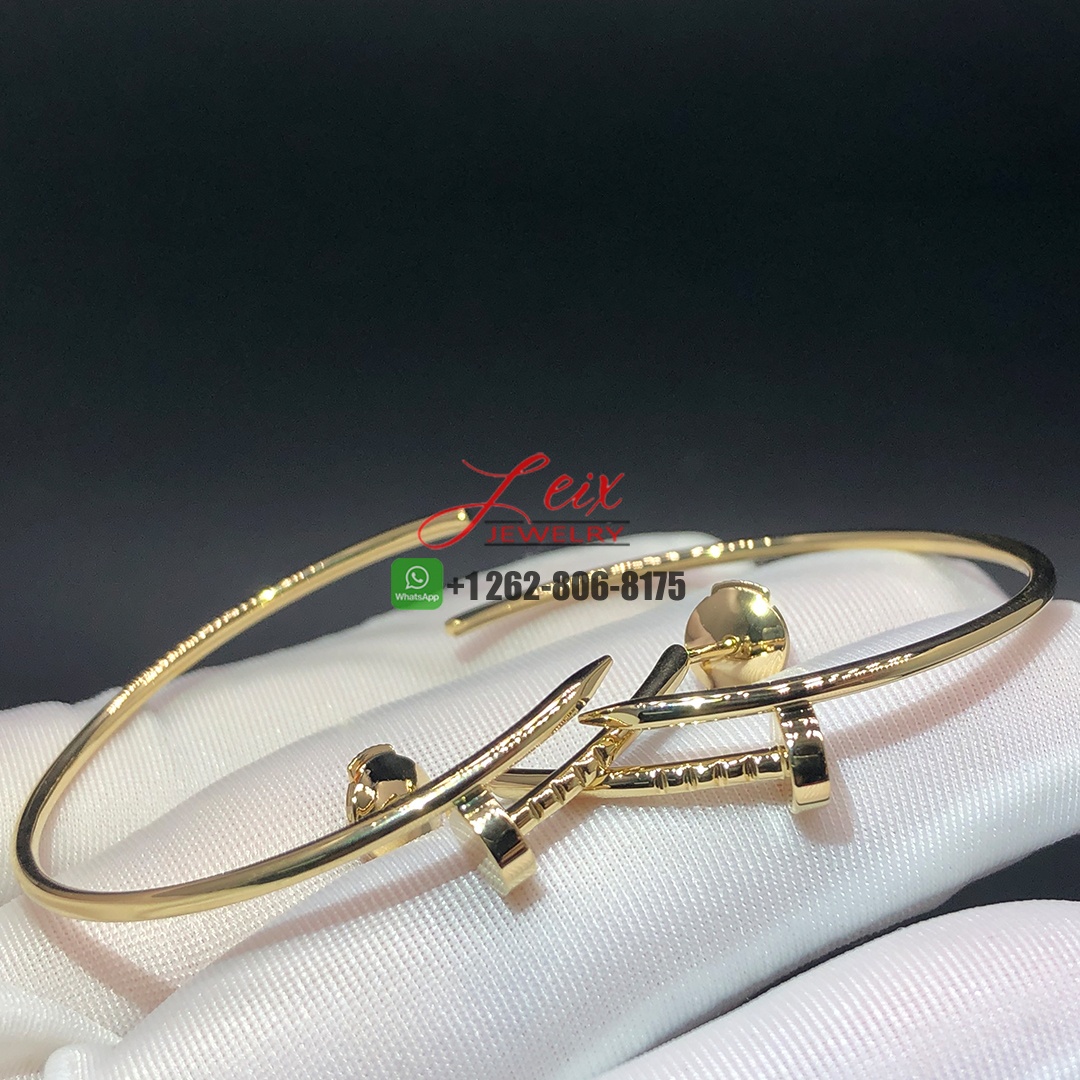 Cartier 18k Yellow Gold Juste un Clou Large Hoop Earrings
