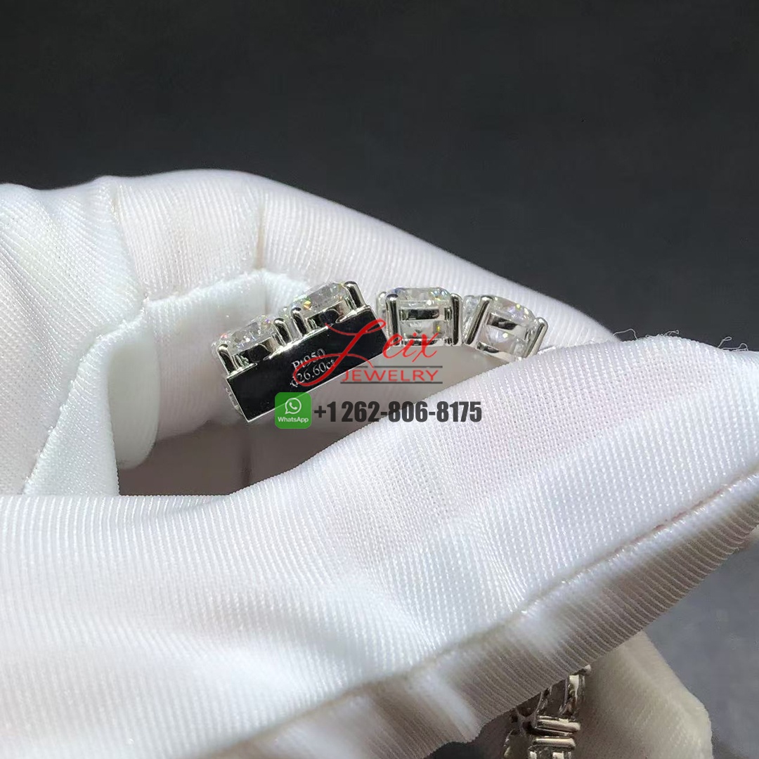 Custom Made Platinum 26.60ct Lab Grown Diamonds Tennis Bracelet (3)
