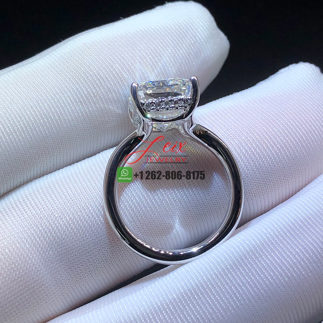 Custom Made 7.1ct Emerald Cut Diamond Engagement Ring (1)