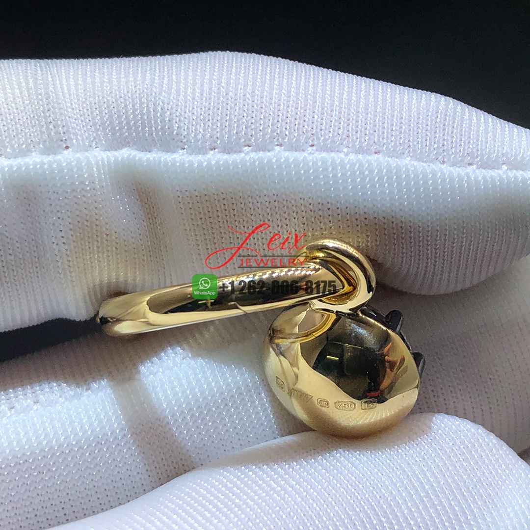 Jessica Mcclintock 2.5ct Diamond & Blackened Gold Gypset Hoop Earrings (3)