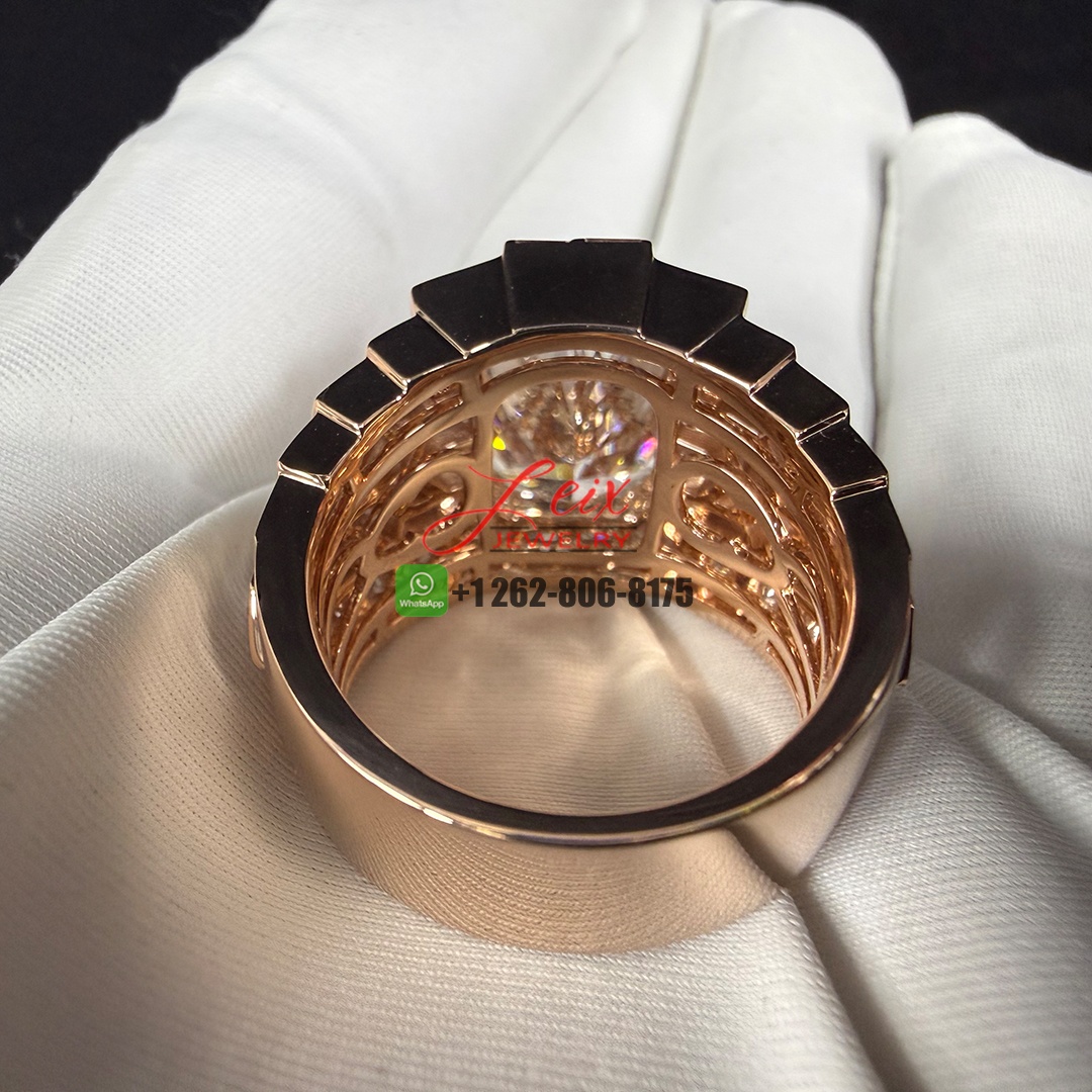 Custom Made 18k Rose Gold Radiant Cut 10ct Lab Diamond Engagement Ring (4)
