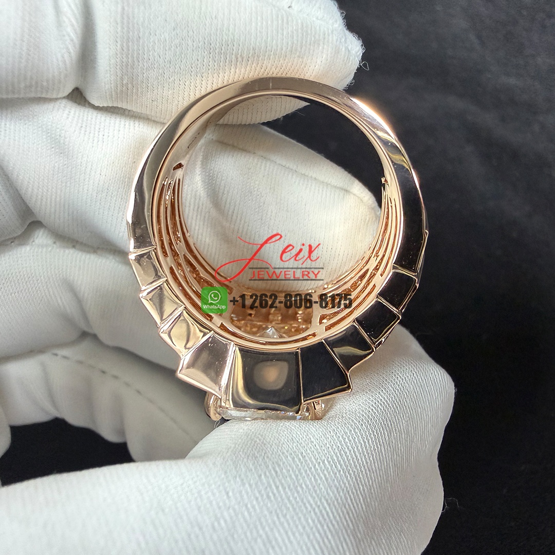 Custom Made 18k Rose Gold Radiant Cut 10ct Lab Diamond Engagement Ring (6)