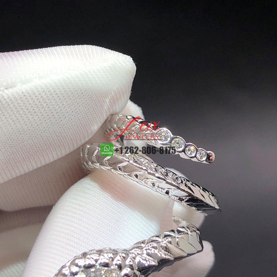 Jessica Mcclintock 0.90ct Diamond 18k White Gold Snake Ring (3)