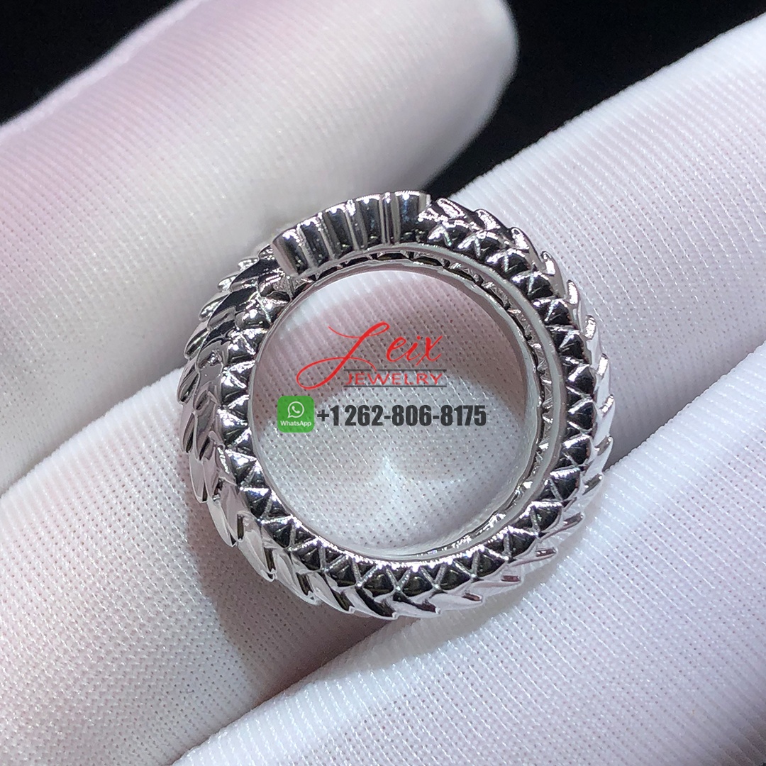 Jessica Mcclintock 0.90ct Diamond 18k White Gold Snake Ring (5)