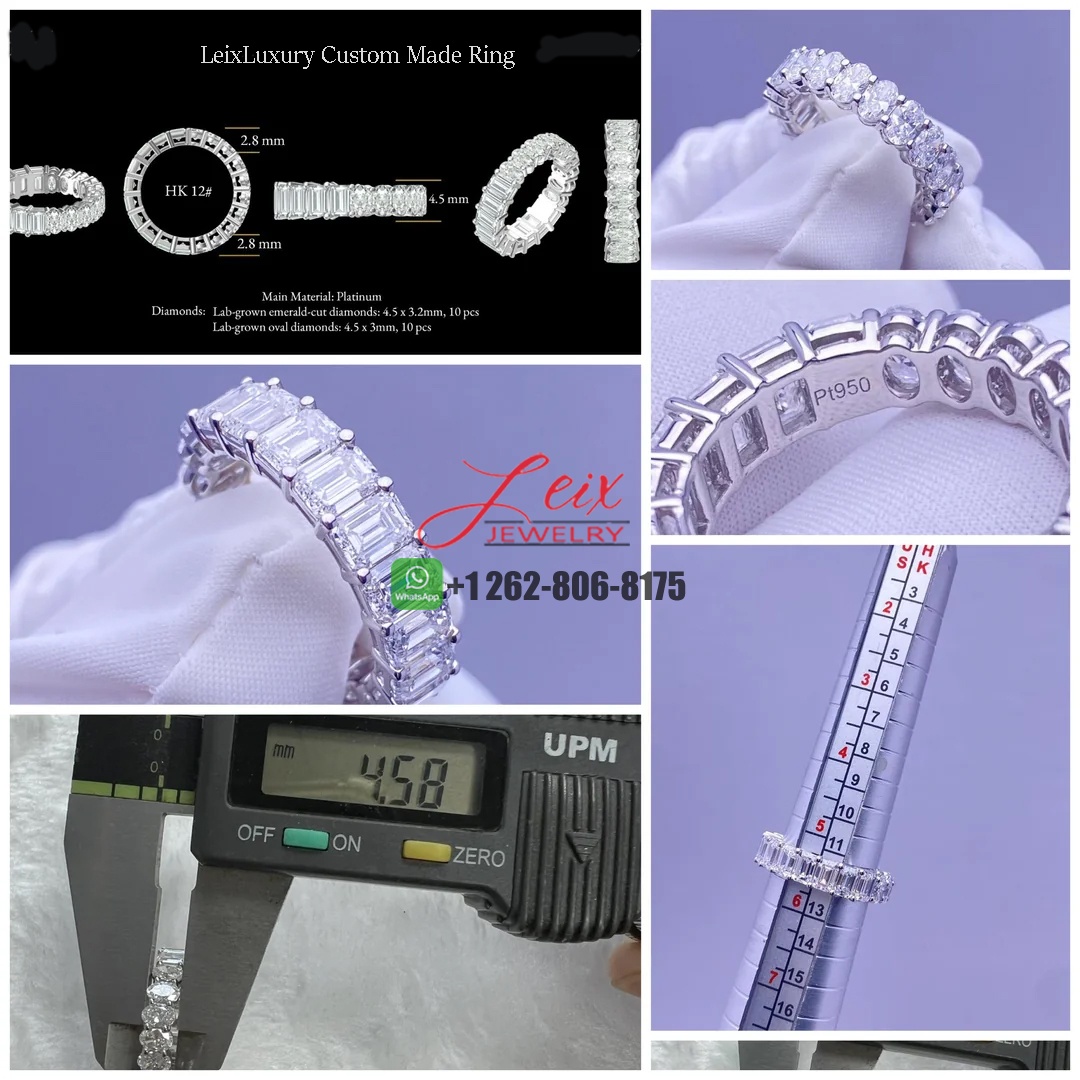 QC leixluxury custom made diamond ring
